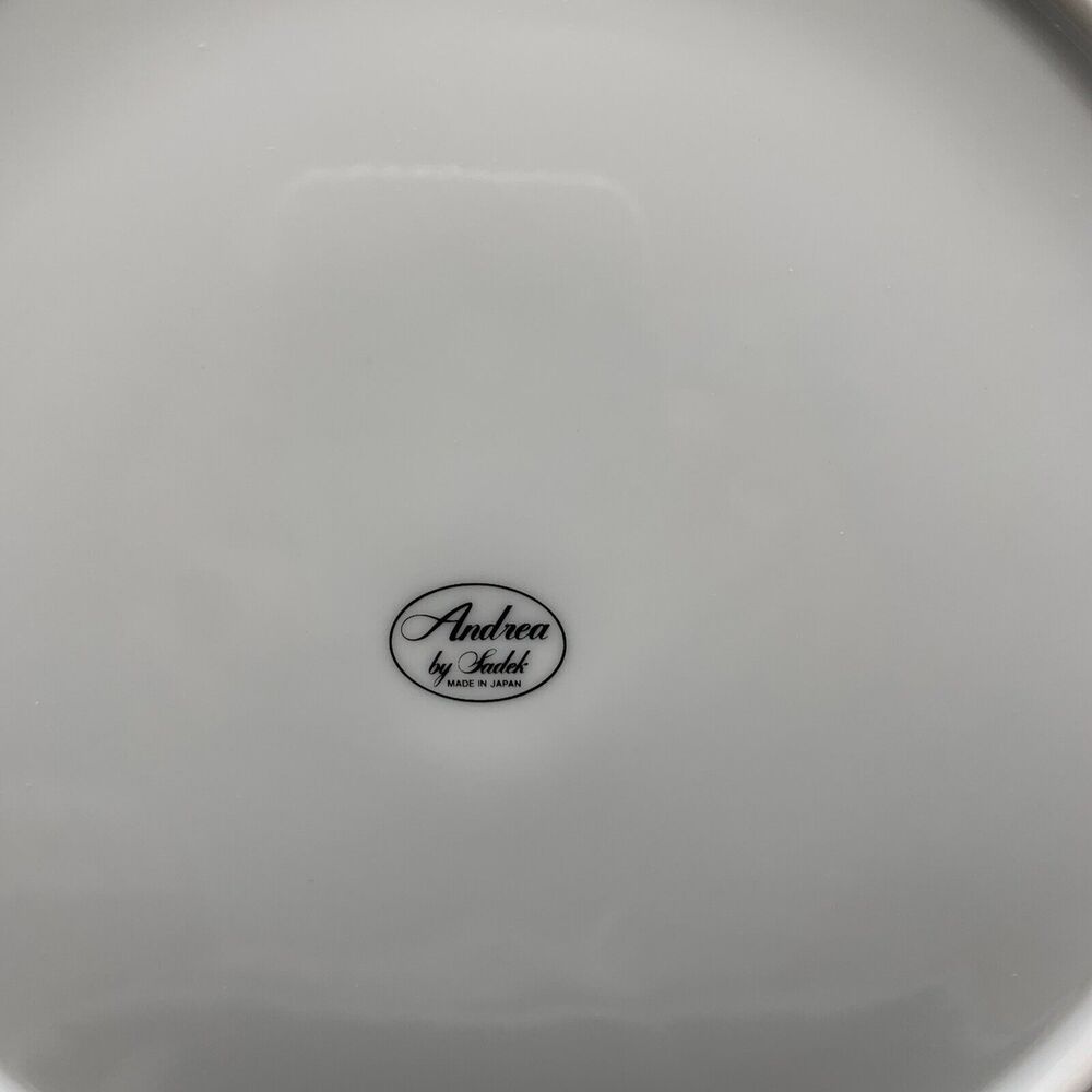 Vintage Andre by Sadek Cake serving Plate Spatula NIB Vineyard 10” Gold Rim Japa - Picture 7 of 9